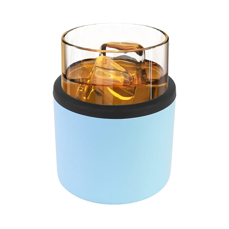 11oz egurrezko altzairu herdoilgaitzezko isolatutako whisky tumbler