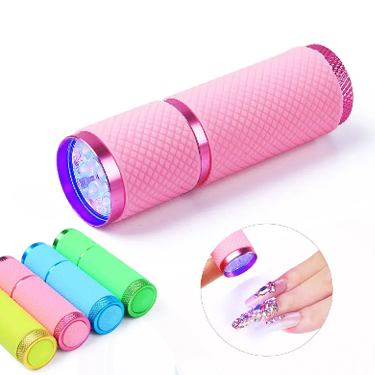 2024 gel sendatzeko poloniar argia lehorgailua 9 LED UV mini iltze lanpara