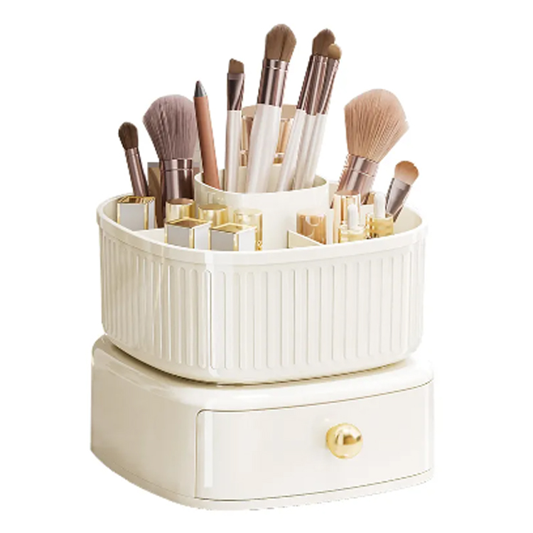 Zein oinarrizko diseinu-printzipiok egiten dituzte kosmetiko-antolatzaileak funtzionalak, seguruak eta hainbat agertokietara moldagarriak?