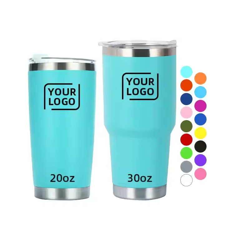 20oz 30oz horma bikoitza hutsean isolatutako bidaia kafe kafea