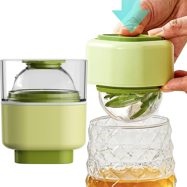 3D Ice Ball Cube Maker Silikona Izotz Baloi Formatu Prentsa Moldea