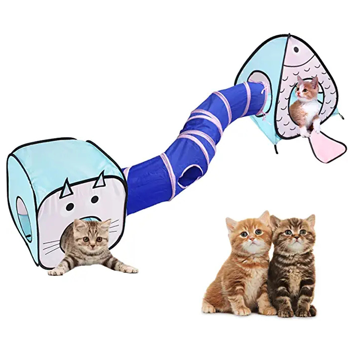 Interaktiboa Crinkle Colapsable Cat Toy Tunnel