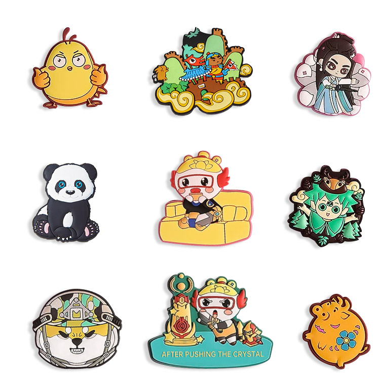 Apainketa Logotipo pertsonalizatua Aukera eskuragarri PVC hozkailuko imanak