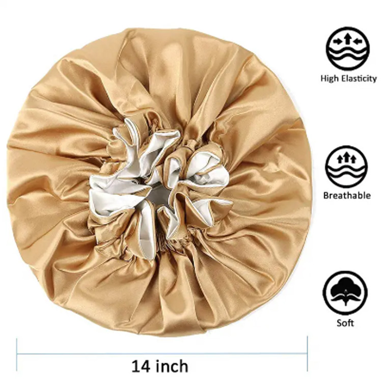 Diseinatzaile moda geruza bikoitza satin emakume handiak dutxa txanoa