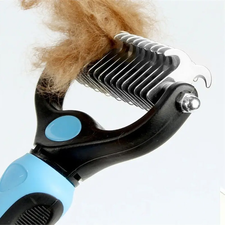 Alde bikoitzeko deshedding deshatting dematedin grooming eskuila orrazia