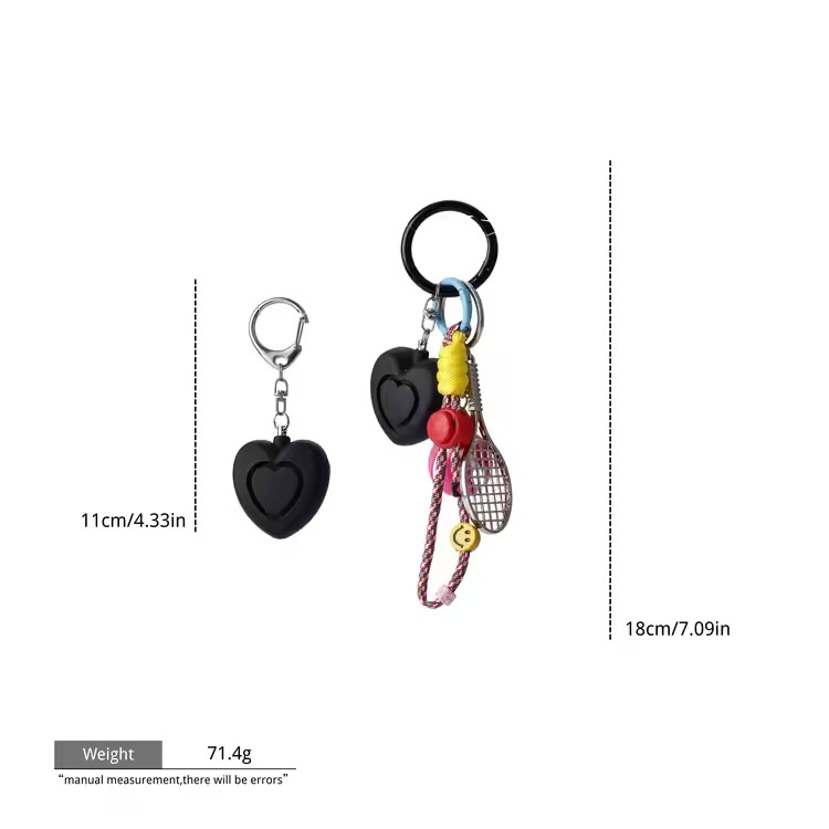 Poltsa funtzionala Xarma Panic Alarma estiloarekin Seguru Keychain