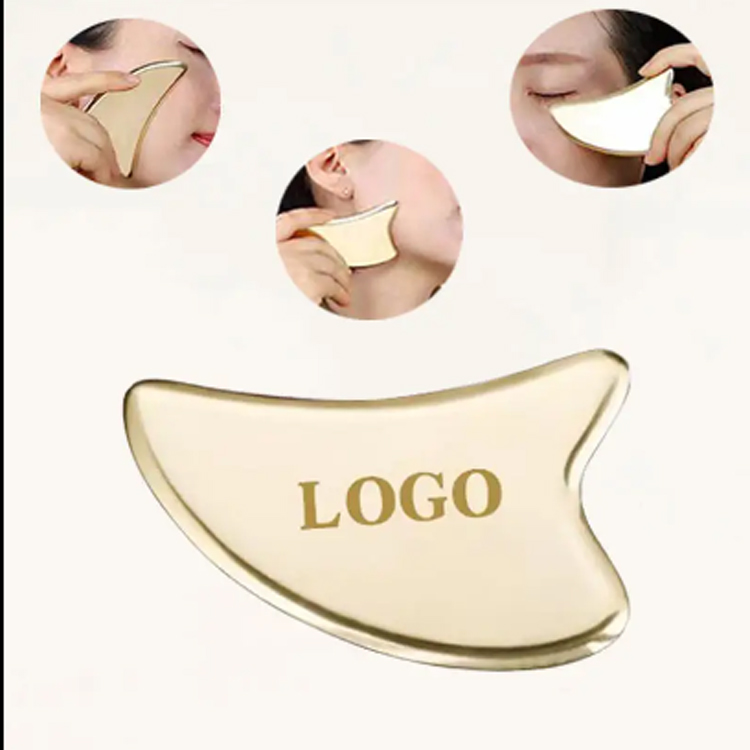 Jade Aurpegiko Massager Bihotz itxurako masaje aurpegia gua sha