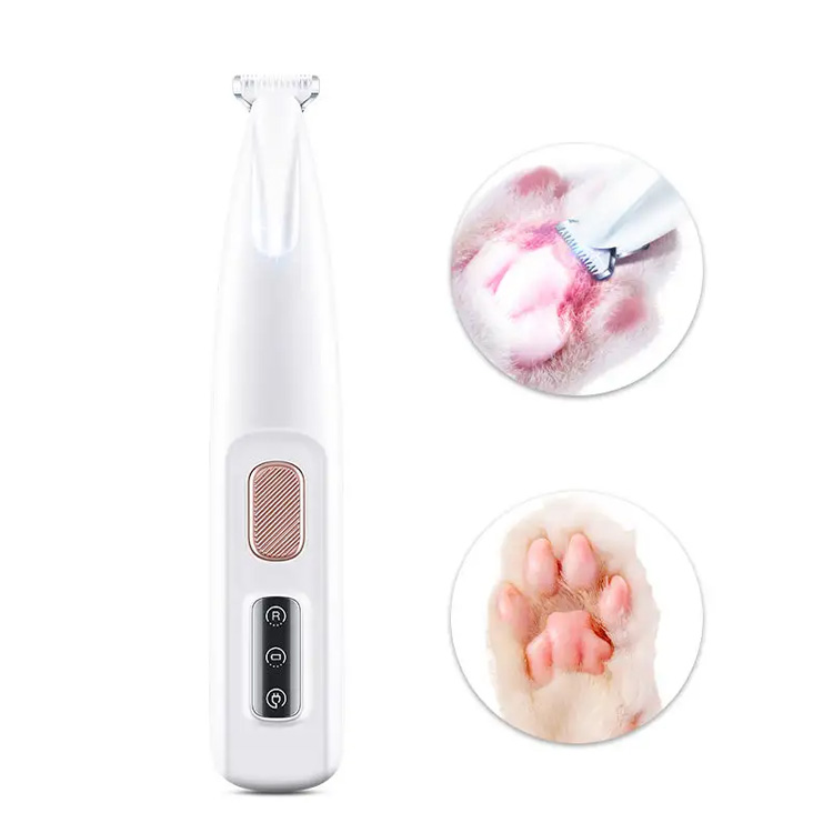 Pet iragazgaitza berria LED argi txakurrak Paws Hair Cat Ile Clipper