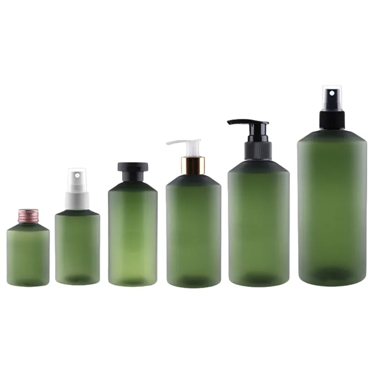 Sorbalda zeiharra izoztutako toner berde xanpua botila