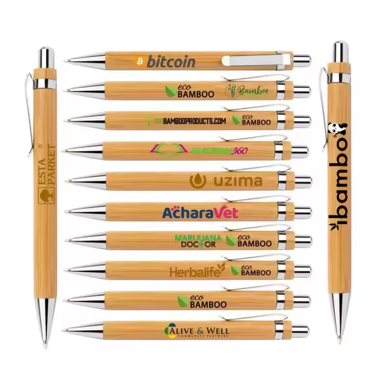 Promozio opari eko eko pen prezio baxuko promozioa banbu boligrafoa