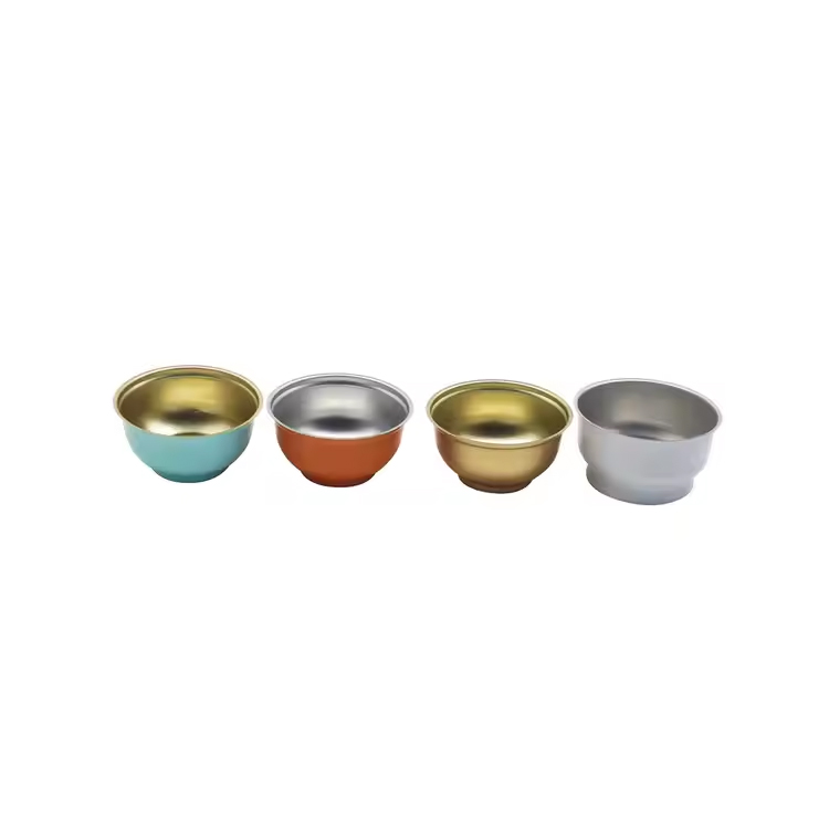 Zigilatutako aluminiozko ontzia koloretako bowl koloretsua bota