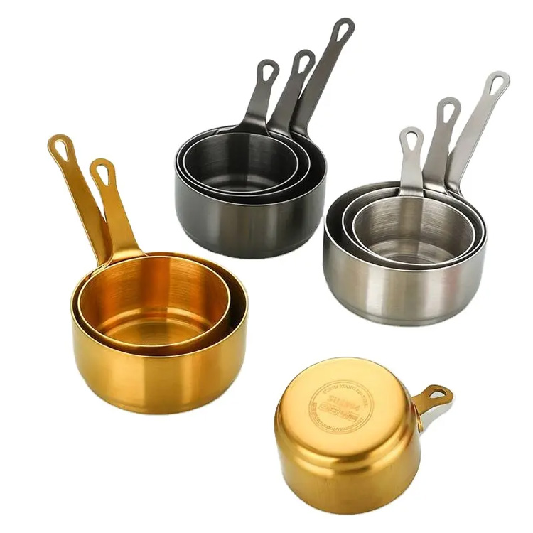Altzairu herdoilgaitza 304 Metal Dip saltsan mini 3pcs saltsa kopa katilu