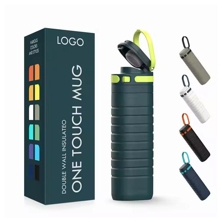 Ukitu tapa 500 ml altzairu herdoilgaitzezko hutsean isolatutako bidaia-katilua