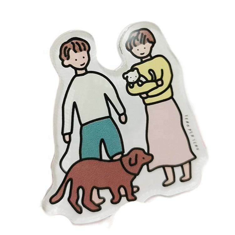 Gardentasuna Creative Akriliko Hozkailuaren eranskailu magnetikoak