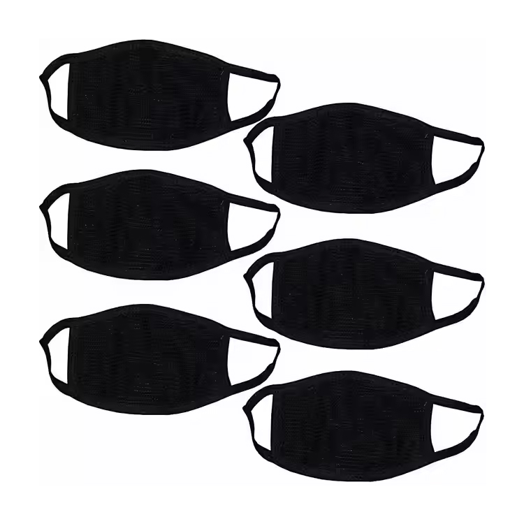 UNISEX hauts beltza kotoizko kotoizko ahoaren estalkia